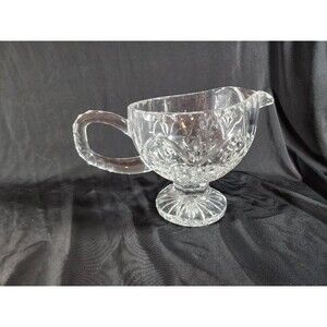 Fifth Avenue Footed Crystal Sauce or Gravy Boat